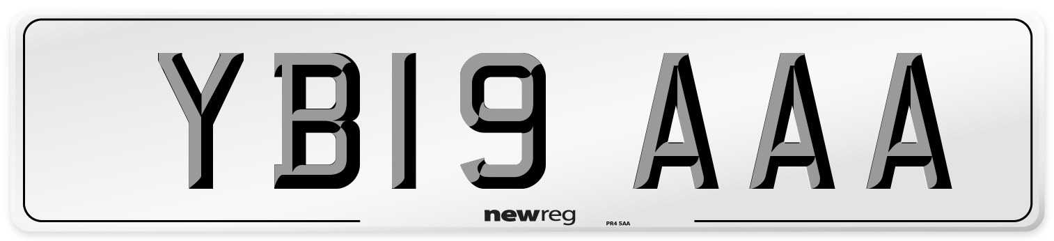 YB19 AAA Number Plate from New Reg